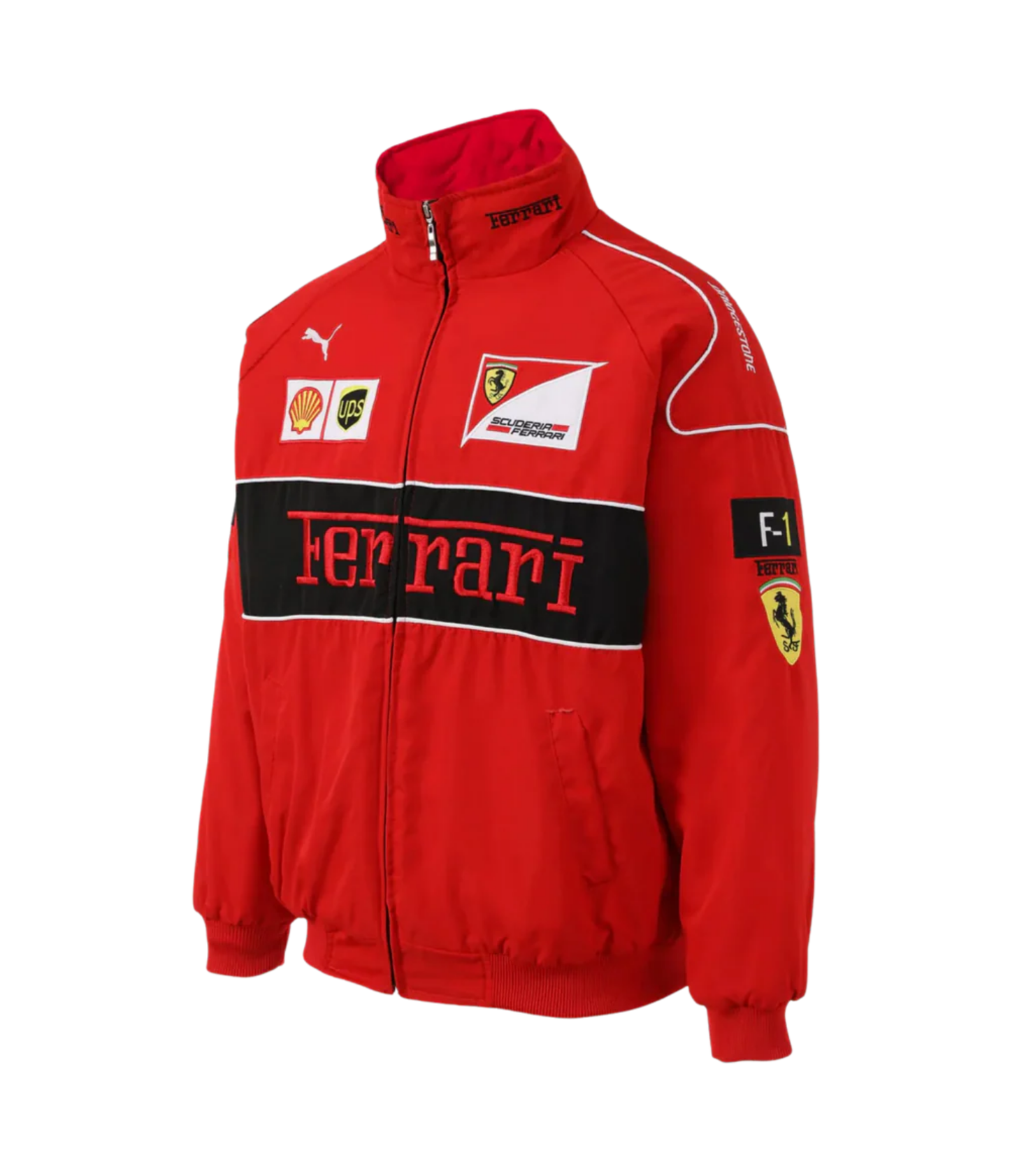 Ferrari F1 經典賽車外套 - 紅色款