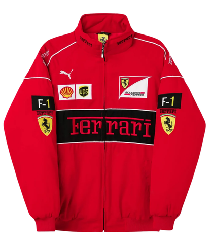 Ferrari F1 經典賽車外套 - 紅色款