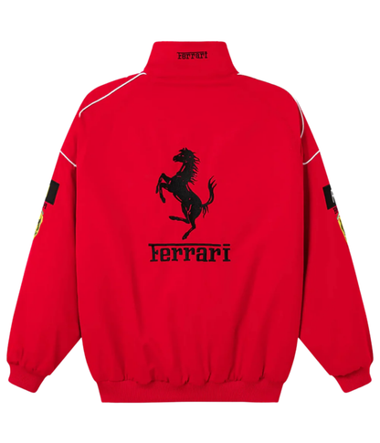 Ferrari F1 經典賽車外套 - 紅色款