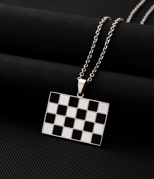 方格旗頸鏈 (加購限定價）