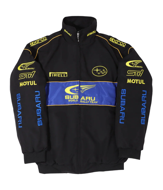 Subaru 拉力賽經典賽車外套 – 黑色款