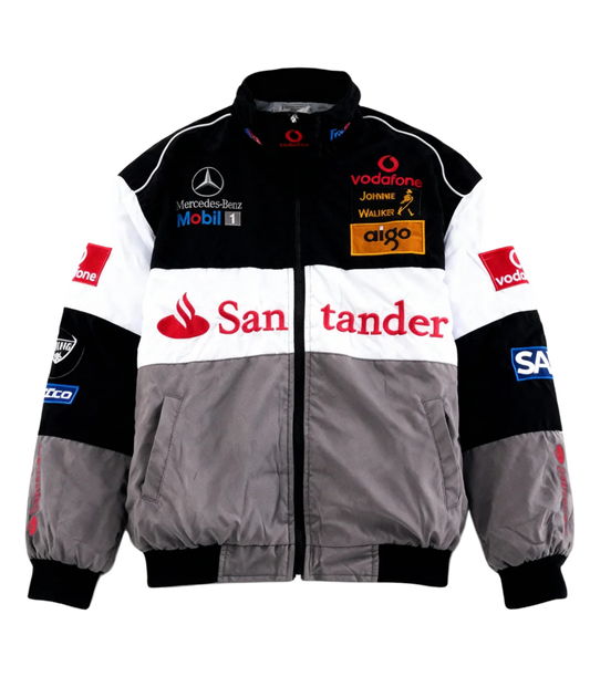 McLaren Mercedes F1 經典賽車外套 – 灰色款